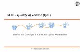 04.03 – Quality of Service (QoS) - img.lx.it.ptjmda/RSCM/varios/04.03 - QoS.pdf · Diffserv – Expedited ... (IntServ, DiffServ, ... • Número de micro segundos que indicam a