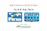 REGRAS OFICIAIS NATAÇÃO - cbda.org.br · nadadores cumpram as regras após a saída, para cada virada e na chegada. SW 2.6.2 – A responsabilidade do Juiz de Virada na cabeceira