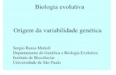 Biologia evolutiva Origem da variabilidade genéticadreyfus.ib.usp.br/bio103/orig_variab_2014.pdf · Ligação peptídica. Conceitos de Bioquímica básica Ligação fosfodiéster.