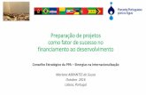 Preparação de projetos como fator de sucesso no - ppa.pt · Carteira de Transacções PPP por região 2015 A falta de financiamento à preparação de projetos africanos foi reconhecido