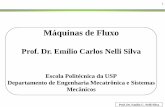 Máquinas de Fluxo - sites.poli.usp.brsites.poli.usp.br/d/pmr2481/Aula03-Sem.pdf · Prof. Dr. Emilio C. Nelli Silva 2 • Máquinas de fluxo: • Motor - energia oferecida pela natureza