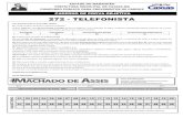 272 - TELEFONISTA · cargo: telefonista (272) página 3 de 10 concurso pÚblico prefeitura municipal de caxias-ma instituto machado de assis-ima l Íngua p ortuguesa ...