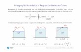 Integração Numérica – Regras de Newton-Cotes · Integração Numérica – Regras de Newton-Cotes primitivar o polinómio ()() ()() bb nh aa If fxdx p xdx I f =≈ = Aproximar