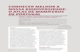 CONHECER MELHOR A NOSSA BIODIVERSIDADE: O ATLAS DE ...atlas-mamiferos.uevora.pt/wp-content/uploads/2018/11/Ferreira-et... · projeto de investigação sobre biogeografia de vertebrados