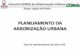 PLANEJAMENTO DA ARBORIZAÇÃO URBANA - cemig.com.br · •Cidades planejadas no Brasil –Salvador (1549) –Teresina (1852) –Aracaju (1855) –Belo Horizonte (1897) criação de