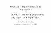 !MO615B!(!Implementação!de! Linguagens!II e! !!!!!!MC900A ...oxent2.ic.unicamp.br/sites/oxent2.ic.unicamp.br/files/01... · Bibliograﬁa Livro do Dragão: Aho, Lam, Sethi and Ullman.