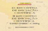 Campus - unip.br · O IX Encontro de Iniciação Científica da UNIP e o II Encontro de Iniciação Científica UNIP/PIBIC-CNPq têm a finalidade de proporcionar um momento especial