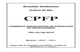 Ordem do Dia CPFP - ccg.unicamp.br · coordenação do Cursão nos últimos anos revela que, de modo geral, a intenção de optar por um curso de licenciatura (01-AB e 04-AB) ...