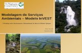 Modelagem de Serviços Ambientais Modelo InVEST · MODELAGEM DE SERVIÇOS AMBENTAIS COMO SUPORTE À TOMADA DE DECISÃO Intervenções no Uso da Terra modificam a oferta de Serviços