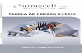 TABELA DE PRE‡OS 01/2010 - .TABELA DE PRE‡OS 01/2010 TABELA DE PRE‡OS 01/2010 Armacell Armacell
