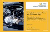 A indústria automóvel na África do Sul · Hubs de montagem automóvel existentes e em desenvolvimento em Africa A produção de veículos na RAS no contexto Africano 12 ... TRW
