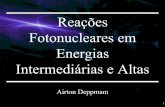 Reações Fotonucleares em Energias Intermediárias e Altasfep.if.usp.br/~grenac/pdf/crisp_02.pdf · •Colisões elementares calculadas caso a caso, com distribuição angular; •Produção