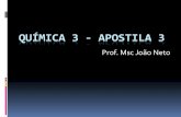 QUÍMICA 3 - APOSTILA 3 - profjoaoneto.comprofjoaoneto.com/2010/quimica3_apostila3.nac.pdf · Reações elementares: São aquelas que se processam com uma única colisão entre as
