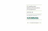 Carbon Disclosure Project 2014 · Suplemento para as Concessionárias de Energia Elétrica ..... 72 EU0 Datas de referência ..... 72 ... Considerando um modelo de crescimento que