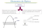 Elementos de Óptica - w3.ualg.ptw3.ualg.pt/~rguerra/CBM/aula14.pdf · Elementos de Óptica • As lentes podem ser convergentes ou divergentes, conforme a sua geometria seja côncava