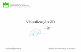 CV 06 Visualização 3D - sweet.ua.ptsweet.ua.pt/jmadeira/CV/CV_06_Visualização_3D_BSS_JM.pdf · ... dois e três pontos de fuga ... Projecção perspectiva com plano de projecção