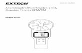 Anemômetro/Psicrômetro CO2 Paletas CFM/CMtranslate.extech.com/instruments/resources/manuals/AN320_UM-pt.pdf · Este instrumento mede a Velocidade de Ar ... O cone de fluxo de ar