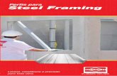 Perﬁs para Steel Framing - gessobh.com.br · Espessura do aço 0,95 a 1,25 mm Perﬁl Steel Framing Complementando os benefícios do sistema de construção com Placa Cimentícia