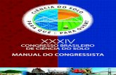 Capa congresso solo · 6 DILMAR BARETTA UDESC ... UFSC/CCB Coordenador Excursão Técnica 4: Visita a áreas de mineração ... Fabiano Daniel De Bona - Embrapa/CNPT