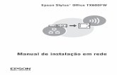 Epson Stylus Office TX600FW · Depois veja a documentação do seu router, ponto de acesso para adicionar o endereço de MAC à lista de ... No Mac OS X, configure o software de firewall