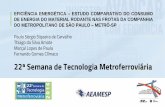 TÍTULO DO TRABALHO - Home - AEAMESP | Associação de ... · Desenvolver uma metodologia para a medição de energia do material rodante; Oferecer dados para aprimorar a eficiência