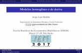 Modelos homogêneo e de deriva - ABCM - EVENTOSeventos.abcm.org.br/jem2017/content/uploads/2017/03/Presentation... · Velocidade do som Por analogia com escoamento monofásico, é