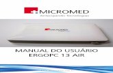 Manual MEBT-100 ErgoPC 13 Air - cardiovix.com.brcardiovix.com.br/wp-content/uploads/2017/09/manual-mebt-100-ergopc... · A MICROMED Biotecnologia Ltda. reserva-se o direito de fazer