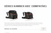 SÉRIES KAMBER ABS COMPATÍVEL - osprey.com · 2 3 3 4 CINTA DE ESTERNO ARNÊS CINTA QUADRIL QUADRO PAINEL POSTERIOR ... utilizar corretamente o Sistema do mesmo de Lamber ABS® Compatível