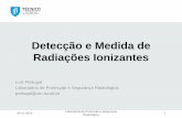 Detecção e Medida de Radiações Ionizantesprojects.itn.pt/.../Deteccao_e_medida_radiacoes.pdf · Laboratório de Protecção e Segurança Radiológica portugal@ctn.ist.utl.pt 06-10-2014