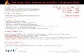 curso de combustão industrial 2017 - abeq.org.br · e compostos de enxofre (SOx); in˚uência de parâmetros operacionais dos equipamentos nas emissões; técnicas de abatimento