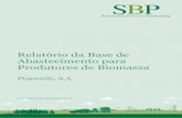 Relatório da Base de Abastecimento para Produtores de Biomassa · 13.5 Números projectados de matéria-prima nos próximos 12 meses..... 46. Relatório do Enquadramento da Base