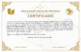 MODELO - faculdadeunica.com.br · ipatinga - mg, 16 de março de 2018. modelo . faculdade Única de ipatinga portaria mec no 1004 de 17/08/2017 - dou - 18/08/2017 ... histÓrico escolar