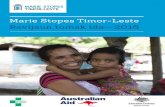 Leste (MSTL) servisu ona iha Timor MSTL servisu liu hosi ... · Marie Stopes Timor-Leste ... moos fatores kultura no tradisaun nian halo mane balun iha Timor-Leste senti laran taridu