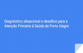 Atenção Primária à Saúde de Porto Alegre Diagnóstico ... · Telemonitoramento TB Início em Agosto/18 ... Programa de Residência em Medicina de Família e Comunidade da SMS