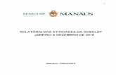 RELATÓRIO DAS ATIVIDADES DA SEMULSP JANEIRO A …semulsp.manaus.am.gov.br/wp-content/uploads/2019/... · manutenção em vias por zona .....62 Tabela 29 Número de ações (dias