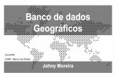 Banco de dados Geográficos - cin.ufpe.brin940/Banco_de_Dados_Geograficos-JohnyMoreira.pdf · Problema 1 Uma cientista social deseja entender e quantificar o fenômeno da exclusão