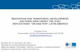 INNOVATION AND TERRITORIAL DEVELOPMENT: ANYTHING … Primi_OCDE.pdf · Note: China, India and Indonesia have multiple relevant institutions at different government levels below the