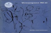 Winterprogramm 1961/62 - BR.de · delia aus Zürich und Anette aus München (Tanzmusik) D i e n s t a g, 3. 10. 20.00 Uhr, 1. Programm: Herr Pum sudit seinen Mörder von Franz Hiesel