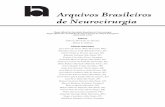 Editores Editores Associados - sbn.com.br · Órgão Oficial da Sociedade Brasileira de Neurocirurgia Órgão Oficial das Sociedades de Neurocirurgia de Língua Portuguesa (ISSN 0103-5355)