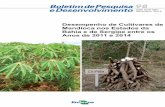 Desempenho de Cultivares de Mandioca nos Estados da Bahia ... · Em 2013-2014, trinta e oito cultivares foram avaliadas em áreas dos municípios de Umbaúba e Lagarto, no Estado