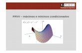 FRVV – máximos e mínimos condicionadosmines/AM2/Teoricas/FRVV_parte9_MmC.pdf · Faculdade de Engenharia AM2 Máximos e mínimos condicionados – exemplo Exemplo: Determine o