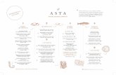 ASTA-CARTA-COMIDA - astarestaurante.com · Croquetas caseras de jamón con espinaca crujiente - 9,8 Raviolis caseros de calabaza y ricotta con crema suave de parmesano y trufa blanca