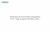 Sistemas de Informação Geográfica Prof. Tiago Eugenio de ... · influenciando de maneira crescente as áreas de Cartografia, Análise de Recursos Naturais, Transportes, Comunicações,