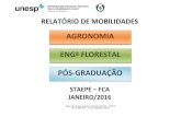 AGRONOMIA ENGª FLORESTAL PÓS-GRADUAÇÃO · Agricultura Energia na Agricultura Horticultura Irrigação e Drenagem Proteção de Plantas Ciência Florestal DISTRIBUIÇÃO DE ALUNOS