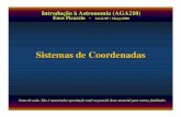 Sistemas de Coordenadas - astro.iag.usp.brpicazzio/aga210/apresentacao/sist-coord.pdf · Sistema híbrido, baseado no equador celeste e no meridiano do observador. Ângulo horário