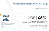 O Desenvolvimento do SINAPI 2013 a 2017 - cbic.org.br · O SINAPI passou a ser adotado pelo Governo Federal como referência de custos, a cada ano, definida nas Leis de Diretrizes