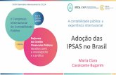 A contabilidade pública: a experiência internacional Seminario Lisboa/BRASIL... · 2019-04-10 · • Com a criação pelo Conselho Federal de Contabilidade (CFC) do Grupo Assessor
