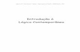 Introdução à Lógica Contemporânea · 2013-05-10 · Lógica I e II - Prof. Ricardo P. Tassinari - Departamento de Filosofia - UNESP/Marília – 2013 PREFÁCIO Este livro é