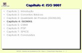 Capítulo 4: ISO 9001 - Instituto de Computação cortes/inf326/transp/cap4_v2.pdf IC-UNICAMP 8 ISO 9000-3: Orientações para software • “Orientações para a aplicação da ISO