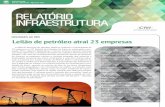 RELATÓRIO INFRAESTRUTURAarquivos.portaldaindustria.com.br/app/conteudo_24/2015/06/12/110/Rela... · Paranaguá, São Francisco do Sul, Manaus, Santana e Itaqui. O total de investimentos